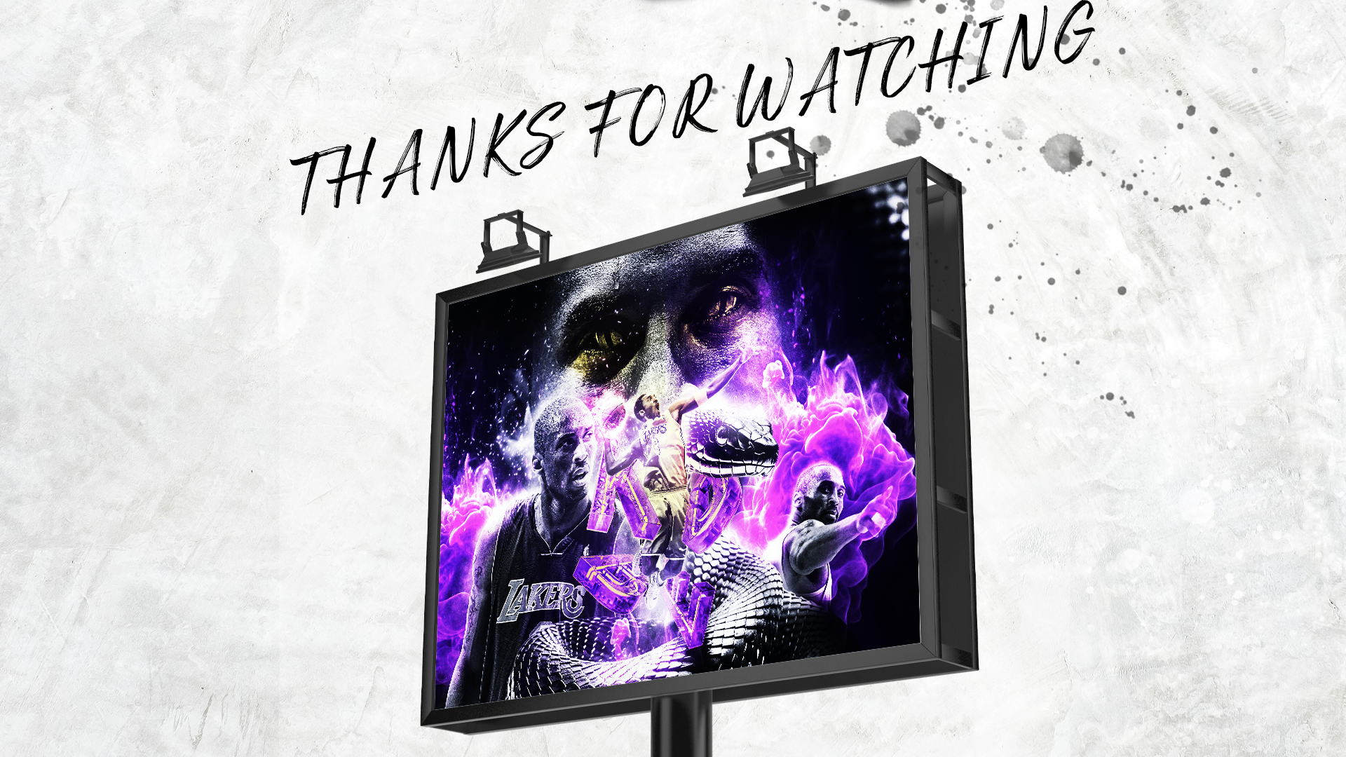 Kobe Bryant artwork final billboard presentation