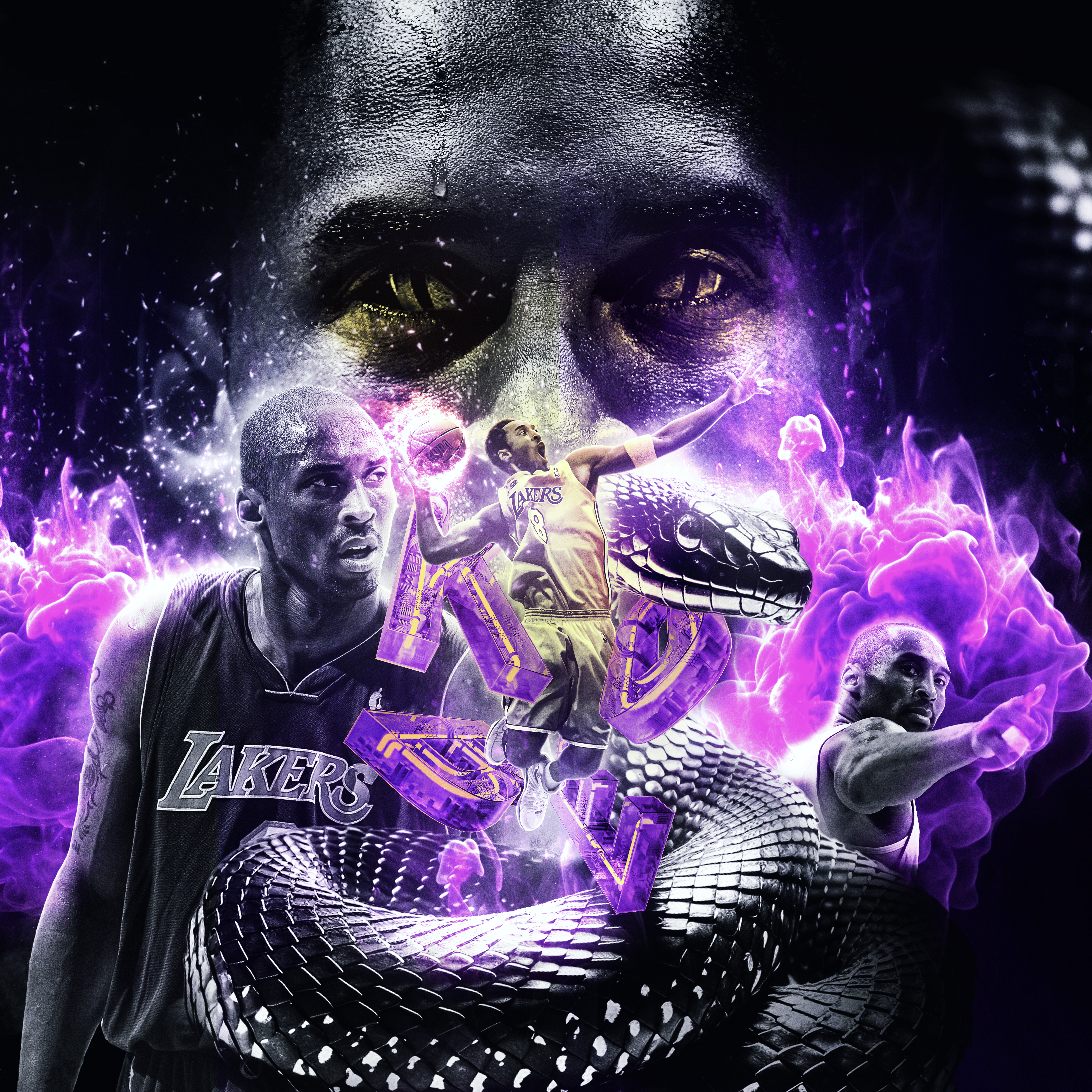 Final Kobe Bryant Black Mamba artwork
