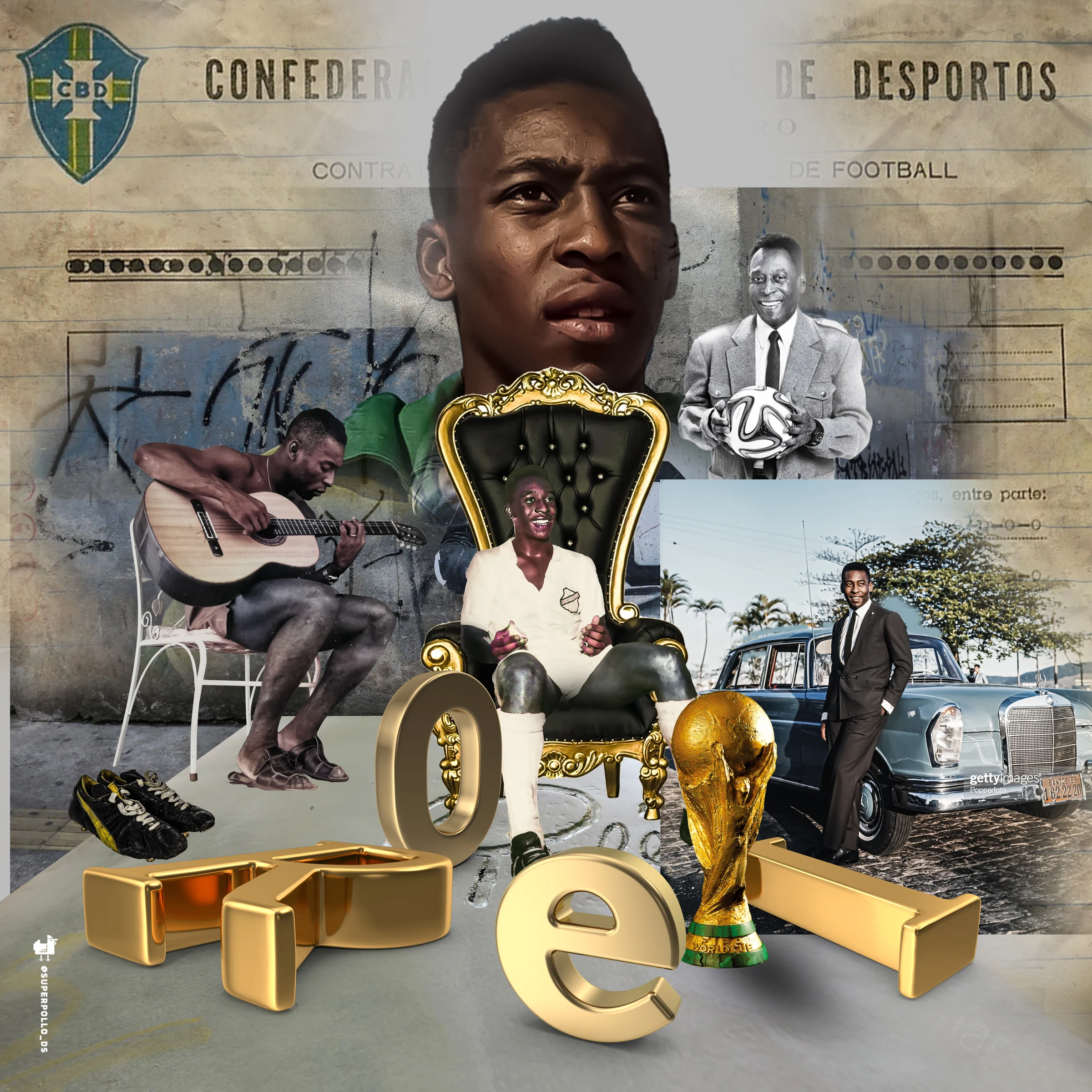 Original source image used for the Pelé artwork